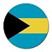 Bahamas Flag Round Mouse Pad