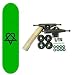 Skateboards HEARTAGRAM GREEN 7.5 Complete Assembled
