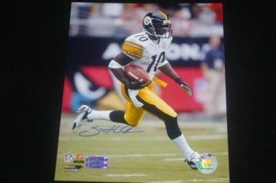 Steelers Santonio Holmes Autographed/Hand Signed Auth 8x10 Photo Sh Auth