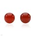 Stud Earrings With 2.10ctw Genuine CARNELIANs in 14K Yellow Gold