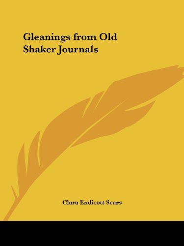 Gleanings from Old Shaker Journals