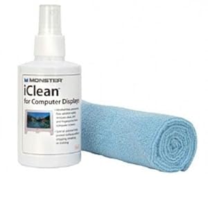 Monster Cable Ai Icln-L Iclean Screen Cleaner Microfiber Cloth Included Ammonia-Free