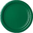 Paper Plates 7" dia - Wedding Party Supplies Tableware - (20 pcs) color: Forest Green