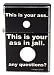 LI49 This is Your Ass in Jail Flip Top Lighter
