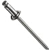 S/S 18-8 Open End Blind Rivet 1/8" Diameter , .337" Length, Drill # 30, Grip .126"-.187" (Pack of 100)