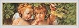 Angeli (Detail) Art Print Poster By a Carracci, 39.5  x 13.75 