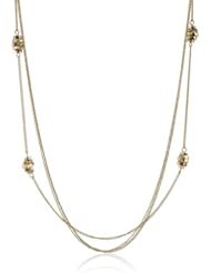Kenneth Cole New York "Jet" Geometric Bead Long Necklace, 27"