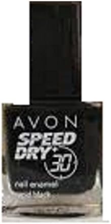 1 x Avon Speed+ Dry Nail Enamel - RAPID BLACK by Speed Dry
