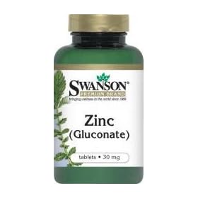 Swanson Zinc (Gluconate) (30 Mg 250 Tablets)