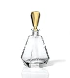 18oz. Amber Crystal Decanter - Hamilton Collection - Bohemia Crystal - Made In Czech Republic