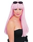 Light Pink Long Glamour Girl Wig for Halloween Costume