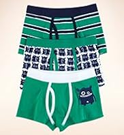 3 Pack Younger Boys Cotton Rich Trunks