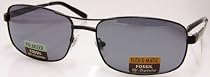 FOSSIL "Cordova Black" ! Designer Sonnenbrille mit scratch protect Verglasung, Polarized Entspiegelung und flex o matic B&uuml;geln. 100%UVA+UVB Schutz. Inklusive Brillencase oder Etui