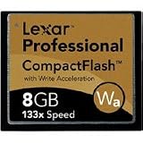 Lexar Professional with Write Acceleration Technology - Flash memory card - 8 GB - 133x - CompactFlash
