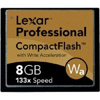 Lexar Media CF8GB-133-380 8 GB Pro Series 133X CompactFlash Memory Card WA