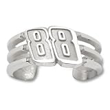 Sterling Silver NASCAR Dale Earnhardt Jr Number 88 Toe Ring