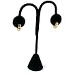 Black Velvet Earring Tree Hoop Stud Showcase Display 5.25"