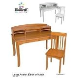 Avalon Desk with Hutch - White