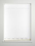 White - Plain Castle / Turret Edge Roller Blind / Blinds - 120x160cm