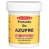 Pomada De Azufre Sulfur Ointment 2.6 Oz Acne Cream De La Cruz