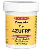 De La Cruz Pomada De Azufre Sulfur Ointment 2.6 Oz Acne Cream
From De La Cruz
