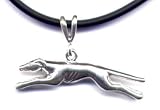 18 Black Greyhound Necklace Sterling Silver Jewelry Gift Boxed