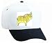White Cap with icon, symbol, Israel, Palistine, Middle East, craft, zebra, equine, animal