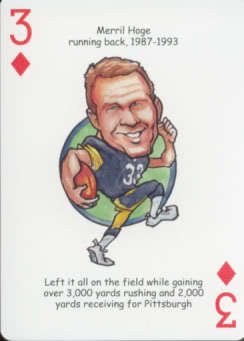 Merril Hoge - Oddball Pittsburgh Steelers Playing Card