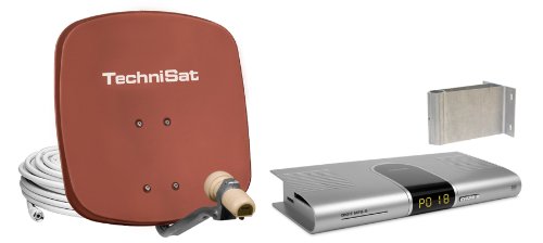 TechniSat DigiDish 45 Einteilnehmer-Set inkl. 1x Dgit MF8-S Receiver rot/silber Preisvergleich