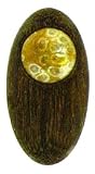 Nature's Jewelry - Last Barrier Magnetic Brooch Oval Palmwood and Fossil Coral