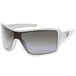 Fox Racing The Super Duncan Men's Fashion Sunglasses w/ Free B&F Heart Sticker Bundle - Polished White/Black Grey Gradient