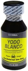 Yodo Blanco - Decolorize Iodine - White Iodine ** 6 PACK ** Sanvall 1 (6) oz