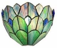 Stained Glass Crystal Ocean Wireless Wall Sconce.