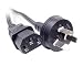 Australia Power Cord Black 6 ft