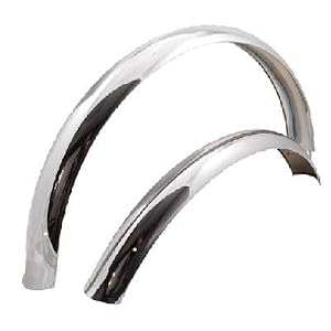 Summit Cruiser Bolt-On Bicycle Fenders - 26 inch - Stainless - CC-056 STAINLESS