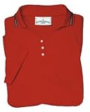 Ringspun Cotton Pique Ladies' Polo with Striped Trim