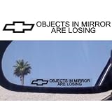 (2) MIRROR DECALS with logos for Chevy Chevrolet Z34 Z 34 by Chevrolet