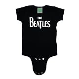 ON26 The Beatles Logo Baby Creeper Romper Onesie... by Beatles The