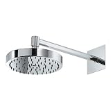 Gyro Wall Mount Shower Head and Arm Finish: Brushed Nickel
