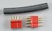 Micro 4R 4 Pin Connector, Red