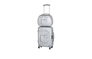 Hello Kitty Set Trolley rígido + neceser (Gris)