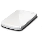 BUFFALO Stylish & Compact ポータブルハードディスク 500GB パールホワイト HD-PE500U2-WH