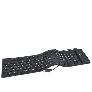 Adesso Flexible Full-Sized Keyboard - USB and PS/2