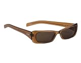Angel Shiny Crystal Maple Brown Belle Sunglasses w/ Lens