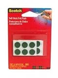 Buy 3M Self-Stick Felt Pads 755ES Green, .5 in x .0625 in by 3M