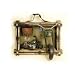 SunKid - Oldtimer Retro - Tableau de Decoration - Moto Verte