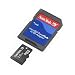 sandisk: microSD 2 GB mit Adapter - neu
