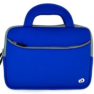 SAMSUNG N150, NB30, N315, N210, N135, GoN310 Blue With Pockets & Handle Soft NEOPRENE SLEEVE CASE Cover Pouch Carrying Bag