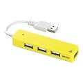 iBUFFALO �yPS3����m�F�ρzUSB2.0Hub �o�X�p���[ 4�|�[�g �C�G���[ BSH4U06YE