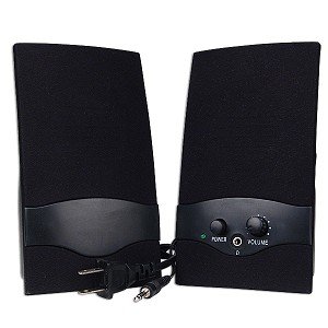2-Piece MultiMedia Speakers (Black)